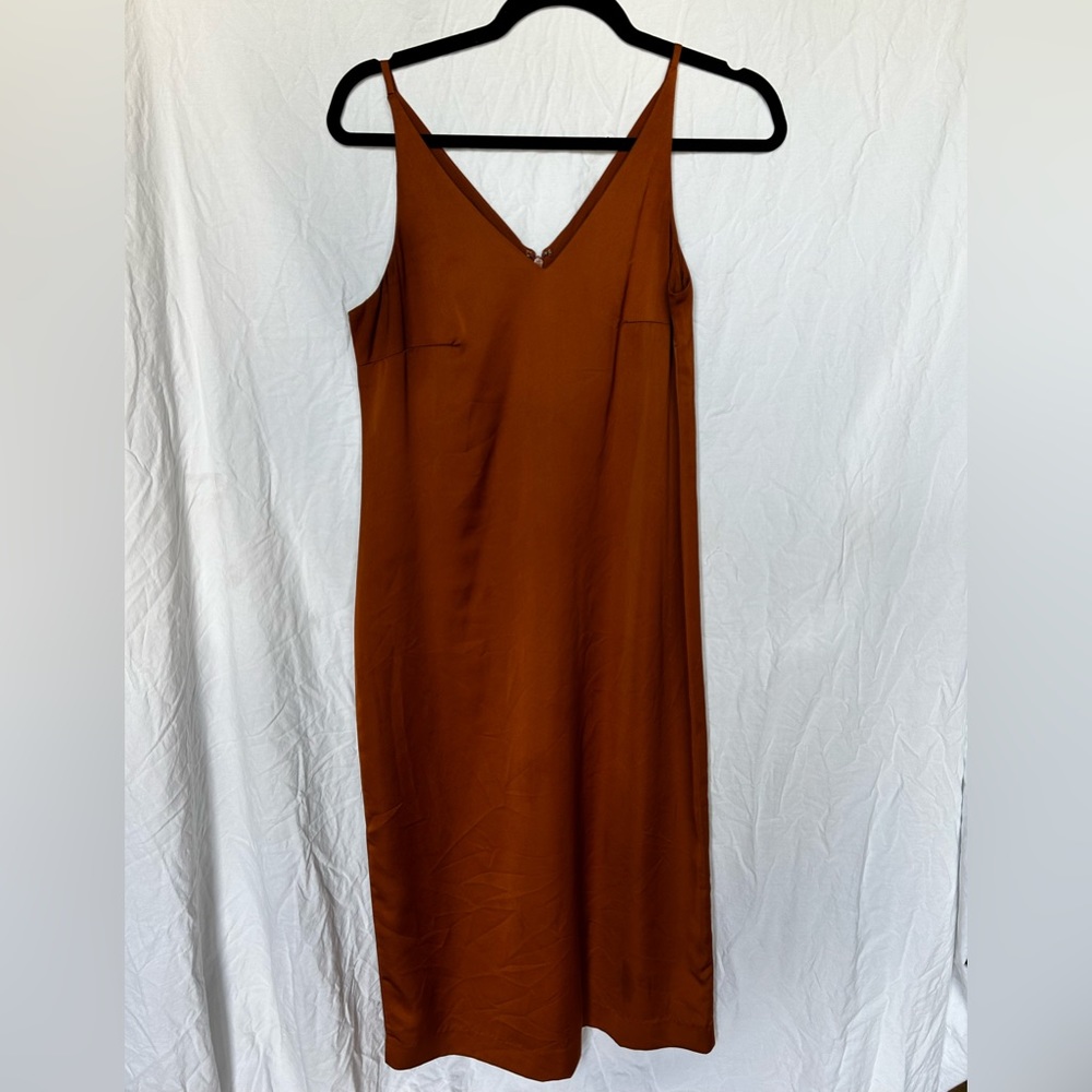 J. Crew 365 burnt orange color dress size 0